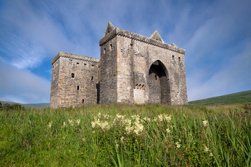 Fototapeta na wymiar Hermitage Castle, Scottish Borders