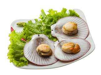 Grilled scallops