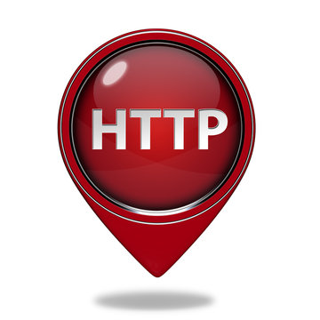 http pointer icon on white background