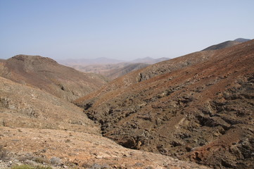 Ausblick von der Passhöhe La Tablada in Fuerteventura