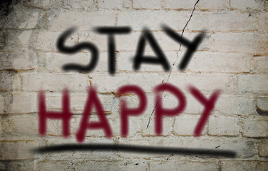 Stay Happy Concept