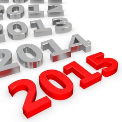3d Happy New Year 2015