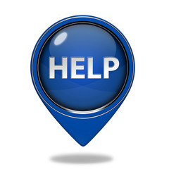 help pointer icon on white background