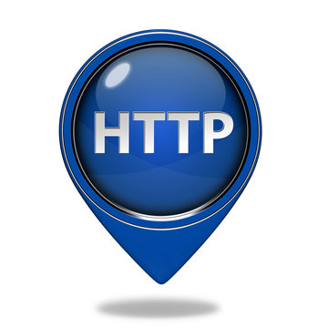 http pointer icon on white background