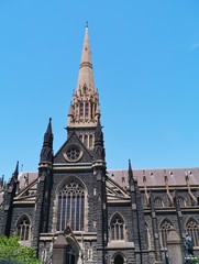 Fototapeta na wymiar St Patricks Cathedral in Melbourne in Australia