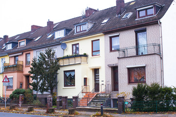 Fototapeta na wymiar Old district in Bremen, Germany