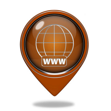 www pointer icon on white background