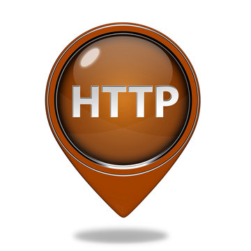 http pointer icon on white background