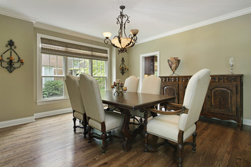 Dining room with buffet