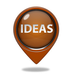 Ideas  pointer icon on white background