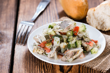 Portion of Herring Salad
