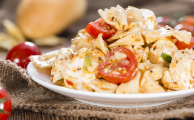Fresh made Pasta Salad (with Farfalle)
