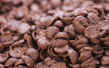 Chocolate cornklakes background