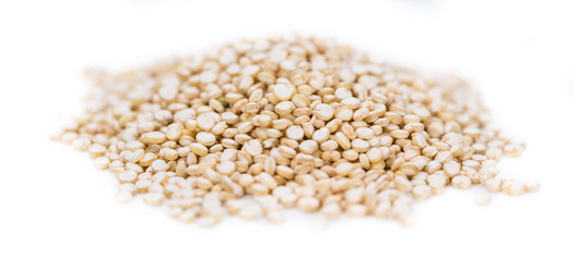 Portion of Quinoa (over white)