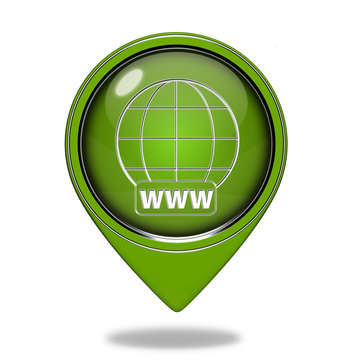 www pointer icon on white background