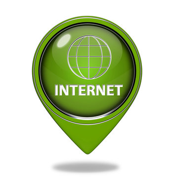 inernet pointer icon on white background