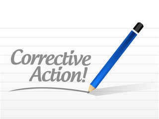 corrective action message illustration