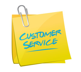 customer service post memo illustration