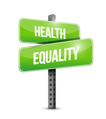 health equality street sign illustration