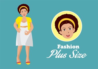 Fashion Plus Size Girl