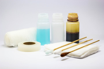 set of dressing wound
