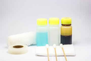set of dressing wound