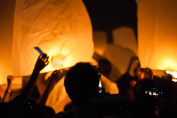 Flying Lanterns Selfie