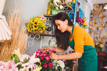 Werken bij bloemenwinkel
