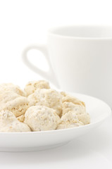 Almond cookies and cup
