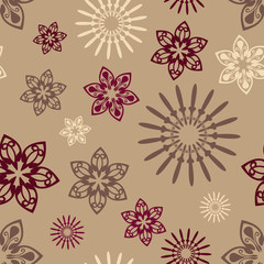 Flowers seamless pattern