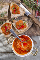 Bruschetta spicy