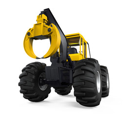 Fototapeta premium Grapple Skidder Isolated