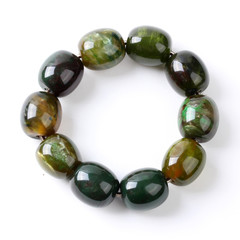 bead bracelet on white background