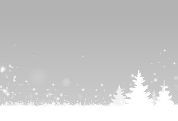 Winterwald Schnee grau