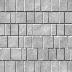Obraz premium Grey stone brick wall texture and background seamless