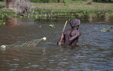 Afrikanischer Fischer