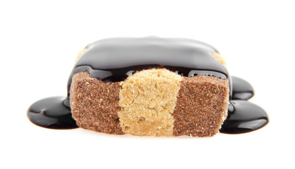 cakes in a chocolate