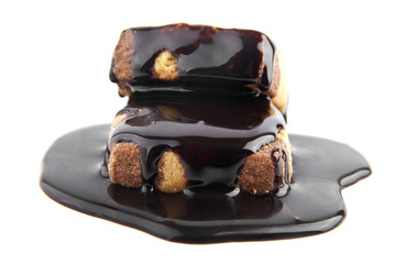 cake in a chocolate