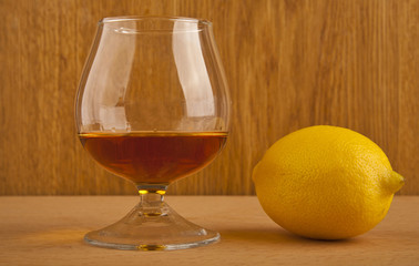 cognac and lemon