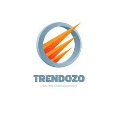 Abstract vector logo concept. Abstract shapes.