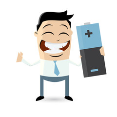 batterie business energie mann