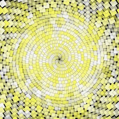 background of random squares along a circle
