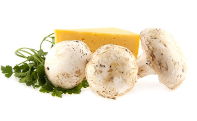 mushrooms and cheese