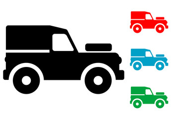 Pictograma todoterreno con varios colores