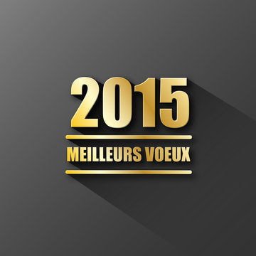 CARTE "MEILLEURS VOEUX 2015" (bonne année 2015 joyeuses fêtes)