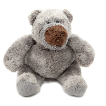 ours en peluche gris