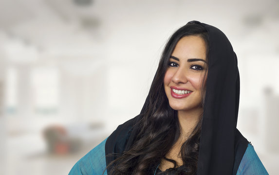 Arabian woman wearing Abaya