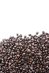 Coffee beans isolated on white background