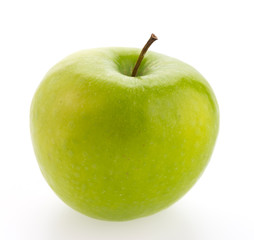 Green apple isolated on white background