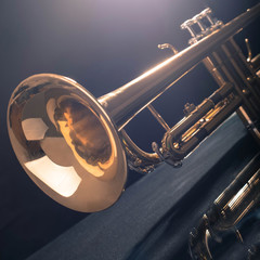 Obraz na płótnie Canvas Trumpet close up
